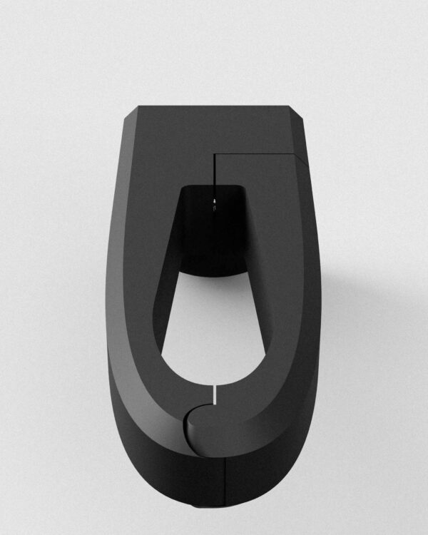 watts and grams mount for Bryton Gardia R300L rear light, top view.