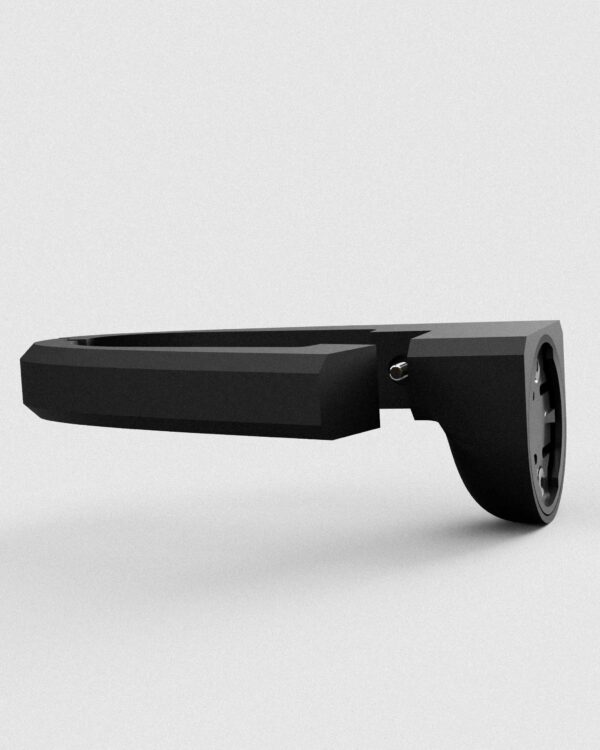 watts and grams mount for Bryton Gardia R300L rear light in half-open state.