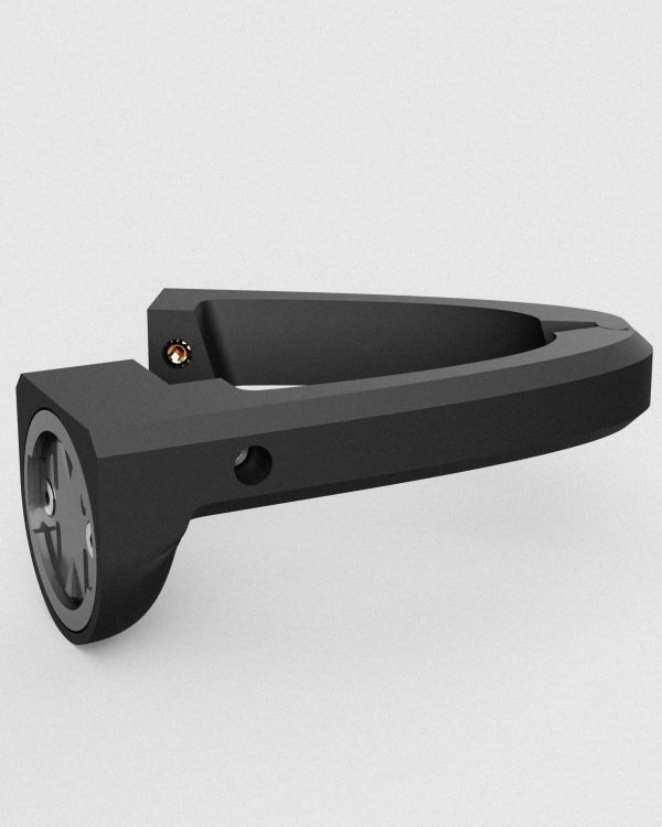 watts and grams mount for Garmin Varia rear light in half-open state.